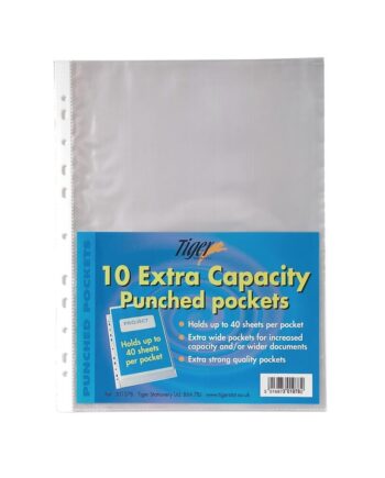 A4 Punch Pockets - Extra Capacity