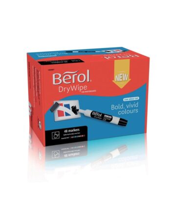 Berol Chisel Drywipe Marker - Assorted PK48